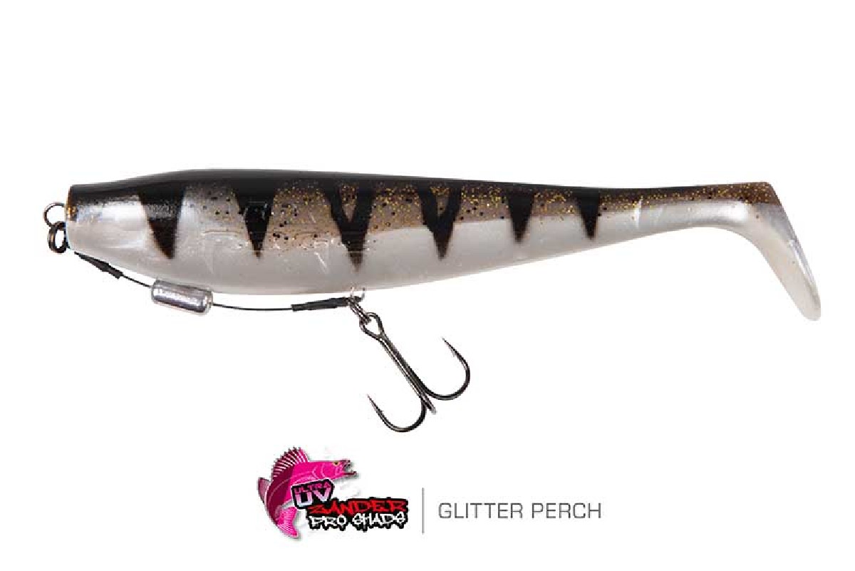 Fox Rage Zander Pro Shad Loaded 16cm UV Glitter Perch