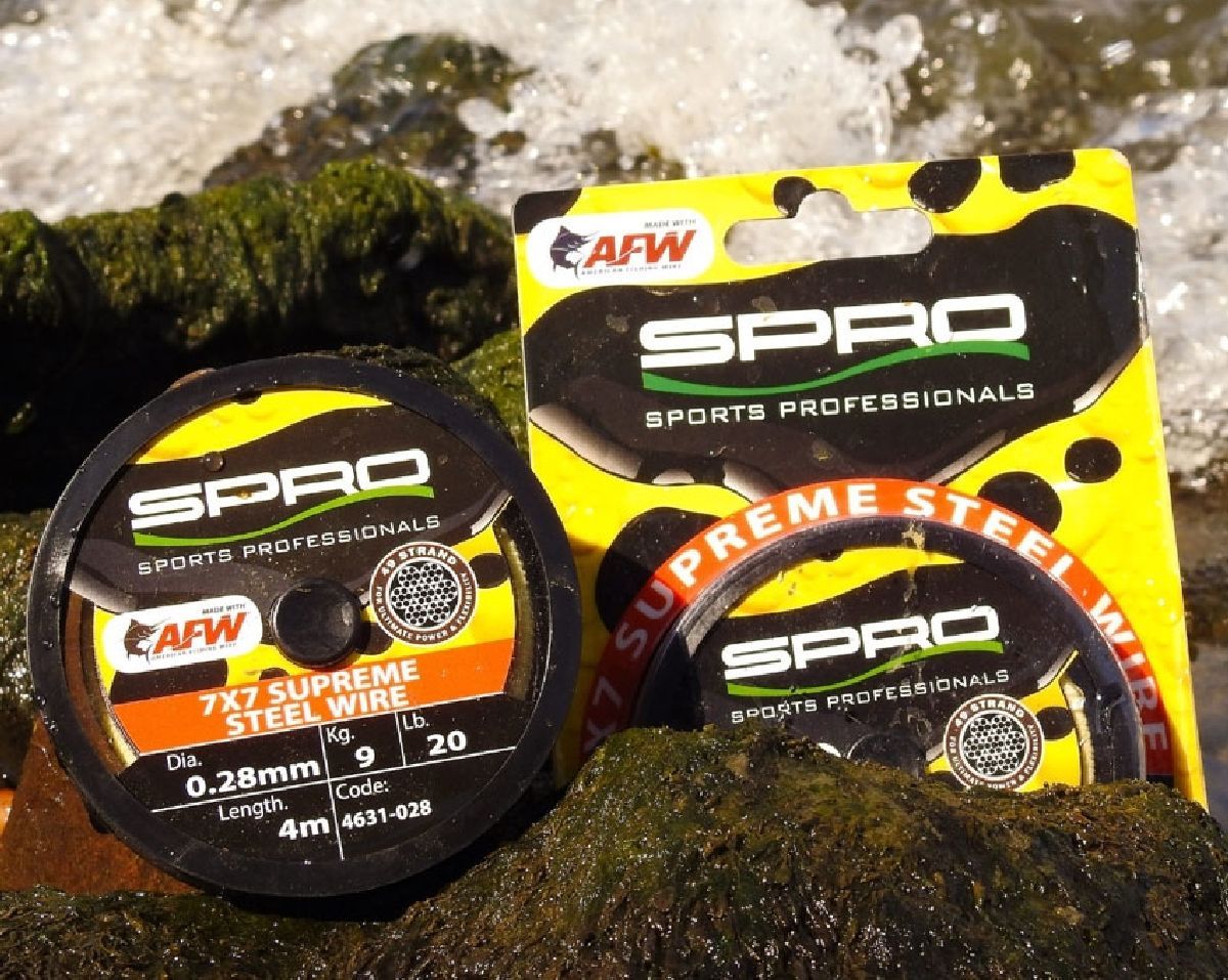 Spro 7X7 Afw Supple Steel Wire 4m 0,46 mm 18Kg Spro 7X7 Afw Supple Steel Wire 4m 0,46 mm 18Kg
