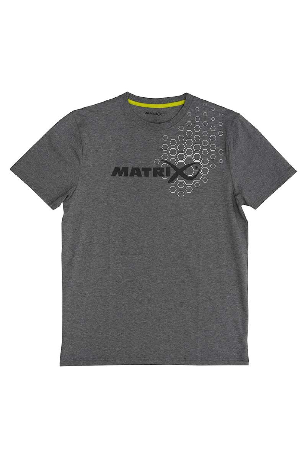 Fox Matrix Hex Print T-Shirt Grey Small