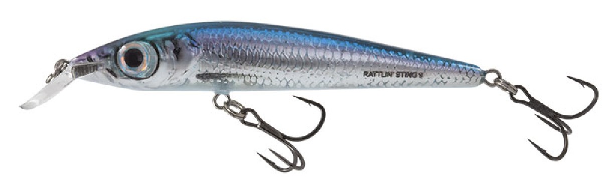 Salmo Rattlin Sting Suspending 9cm Holographic Blue