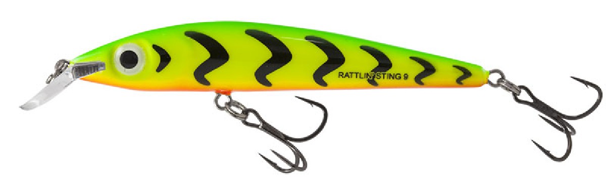 Salmo Rattlin Sting Suspending 9cm Green Tiger