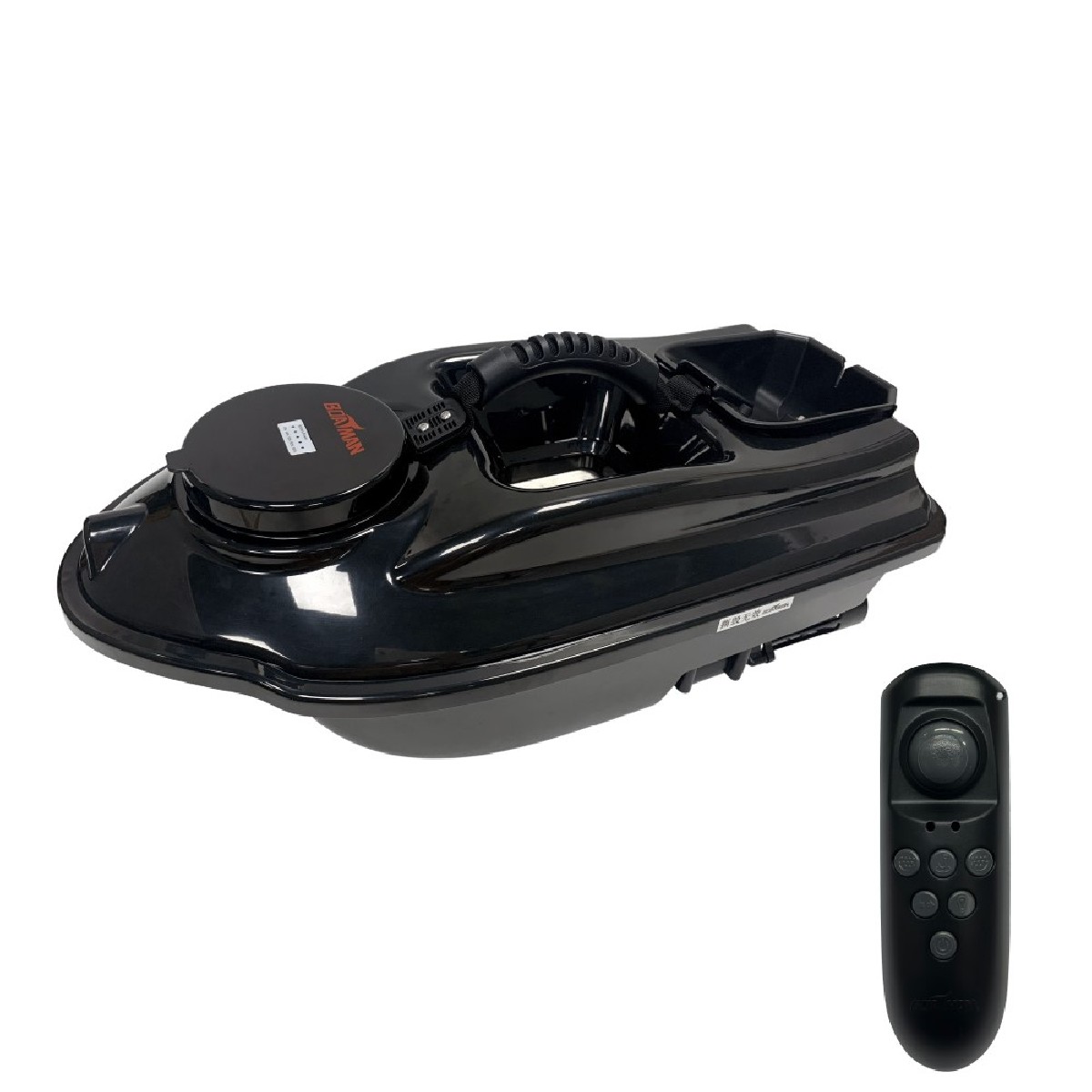 Boatman Actor Basic Voerboot V6 kompas Met Werpbak Zwart
