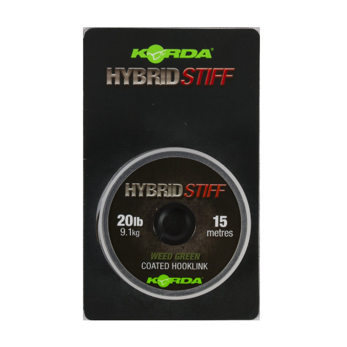 Korda Hybrid Stiff 15m 20Lb Weedy Green
