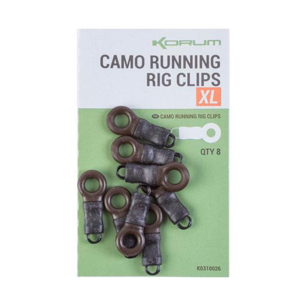 Korum Camo Running Rig Clips (8 pcs)