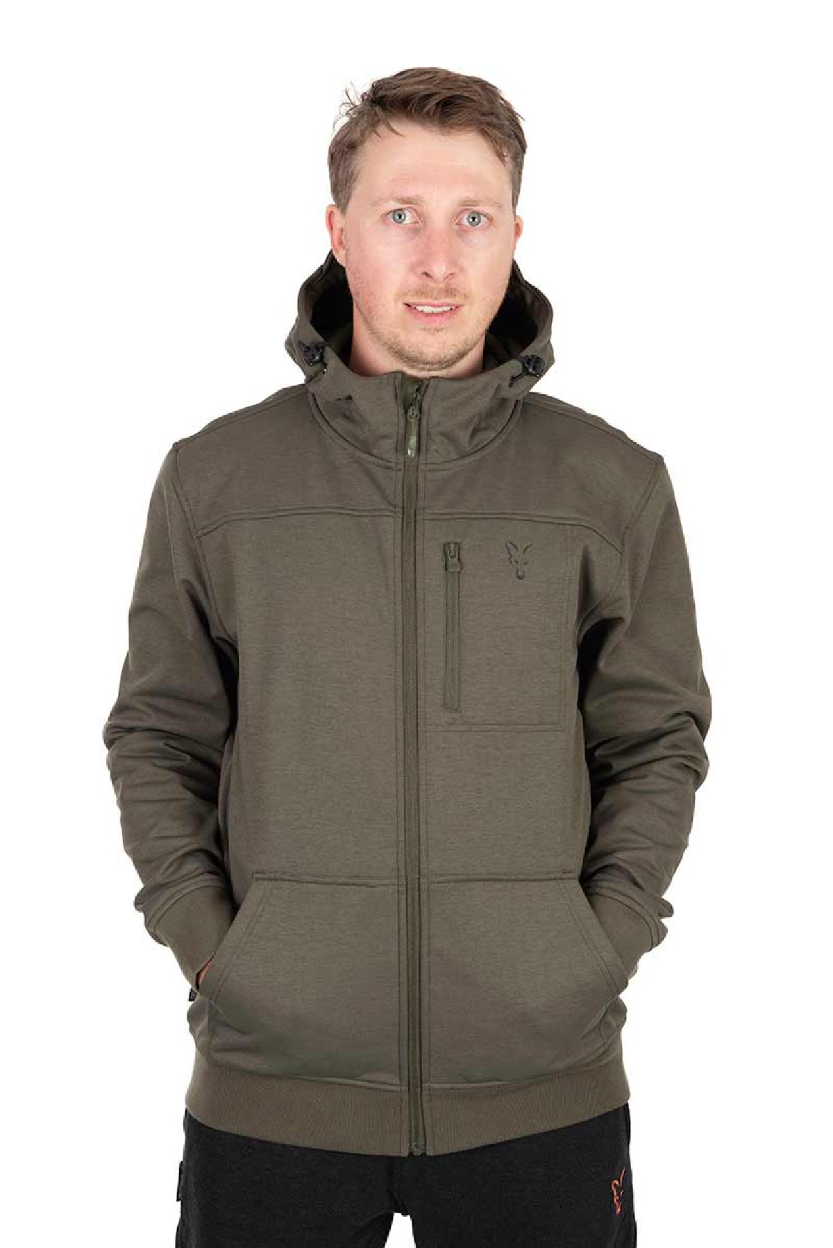 Fox Collection Soft Shell Jacket Green & Black Small
