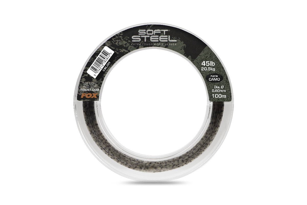 Fox Soft Steel Fleck Camo Leader 100m / 0.60mm / 45lb