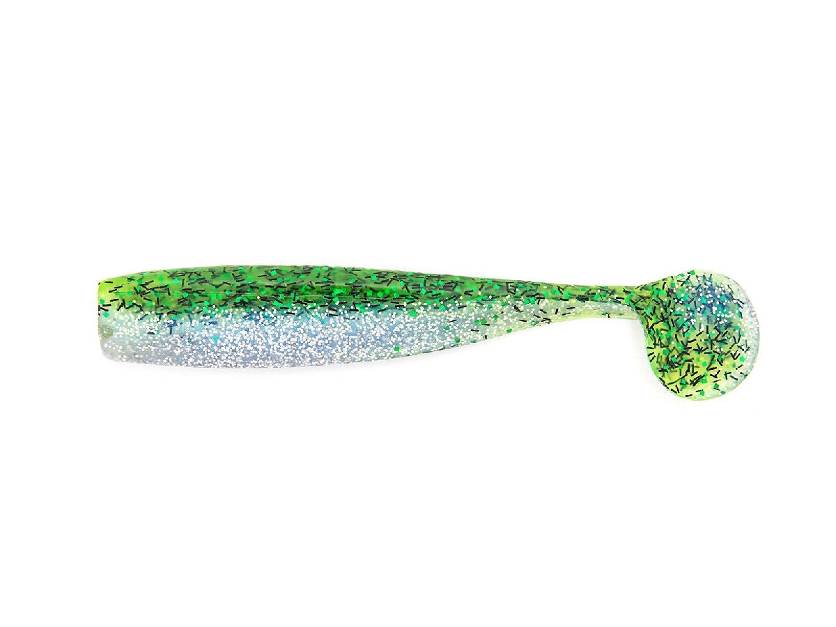 Lunker City Shaker 4.5inch / 11,25Cm 8st. Green Shad Flash
