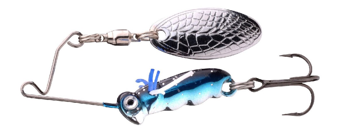 Spro Larva Spinnerbait 4cm 7gr Chrome Blue