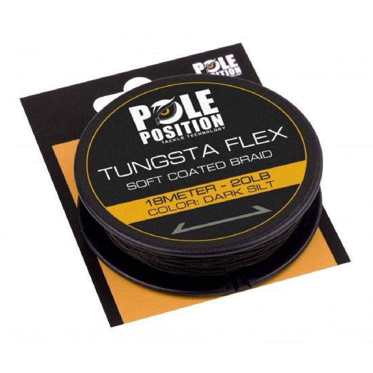 PolePosition Tungstaflex Dark Silt 18m 30 lb