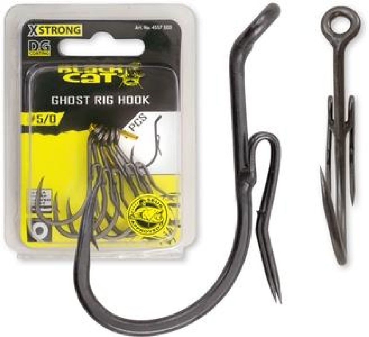 Black Cat Ghost Rig Hook DG Coating 5st. 6/0