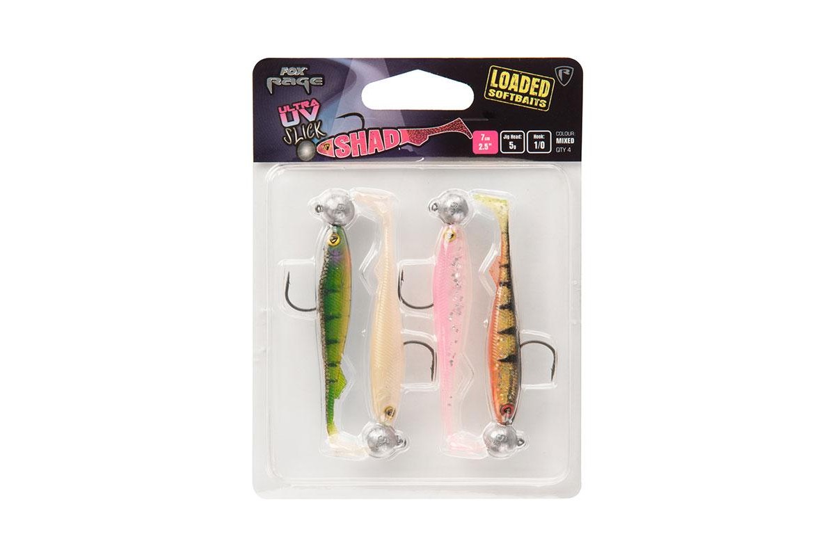 Fox Rage Uv Slick Loaded Shads 9 cm 7 gr