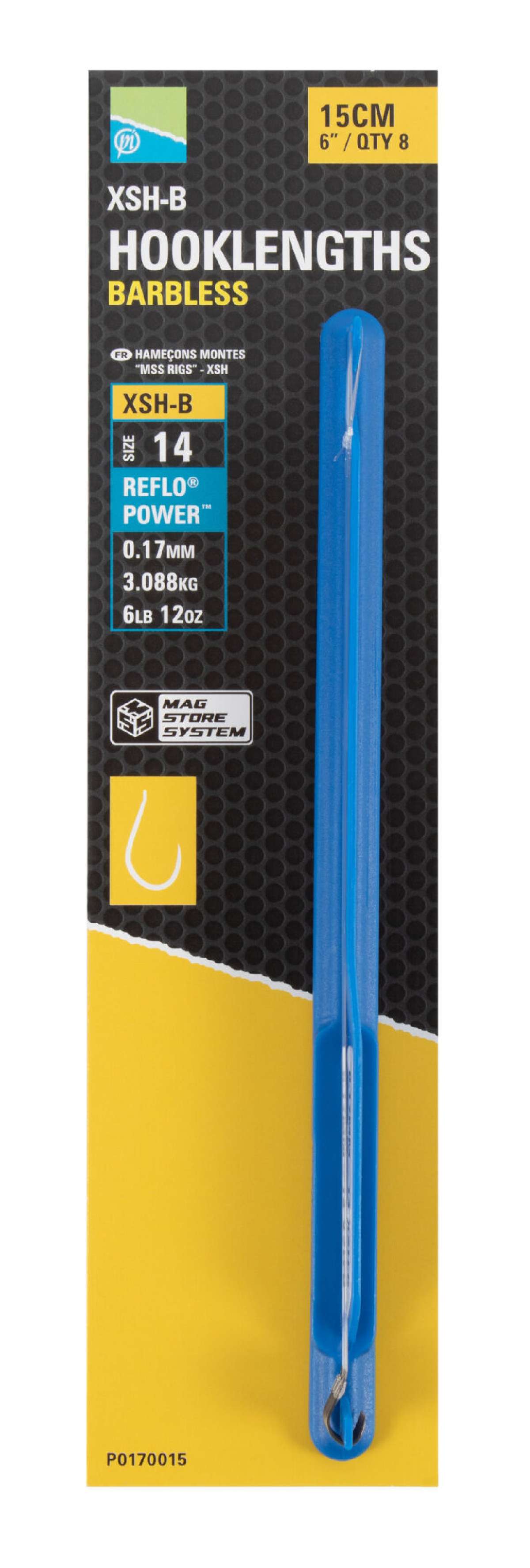 Preston Xsh-B Spade End Mag Store Hooklengths 15Cm 6St.