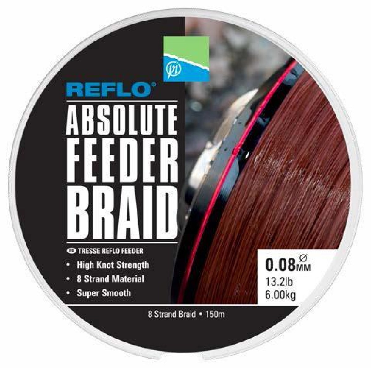 Preston Absolute Feeder Braid 150M 0.10 mm 7.2kg 15.8lb