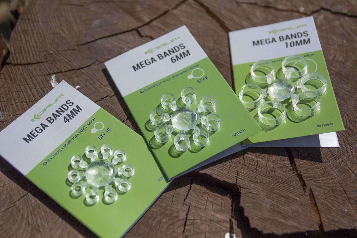 Korum Mega Bands 10st. 6 mm