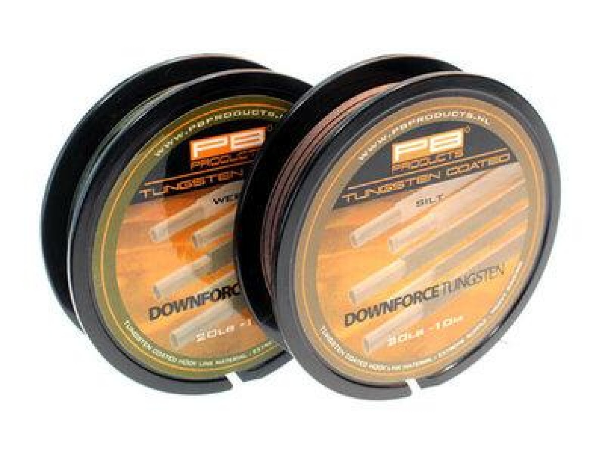 PB Downforce Tungsten Coated Hooklink 20Lb 10m Weed
