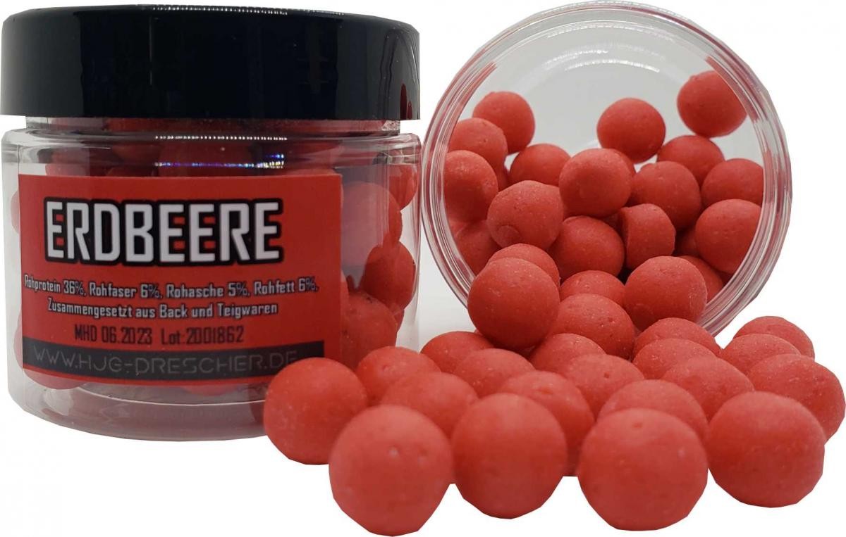 HJG Drescher Feeder Boilies 10 mm 30 gr Erdbeere