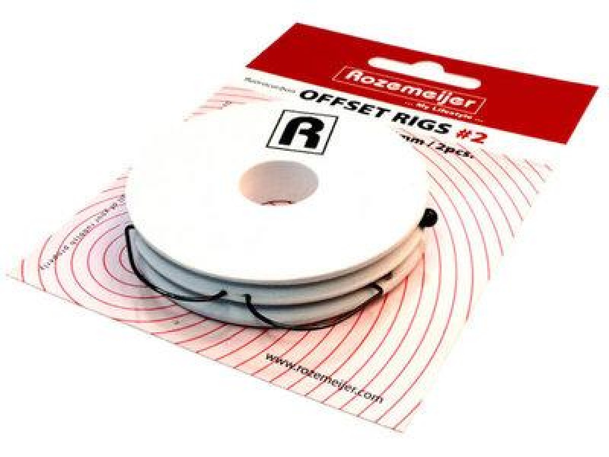 Rozemeijer Fluoro Carbon Offset Rigs 50cm 2st. Size 1/0 Rozemeijer Fluoro Carbon Offset Rigs 50cm 2st. Size 1/0