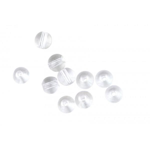 Spro Round Glass Beads Clear Diamond 10st. 4 mm