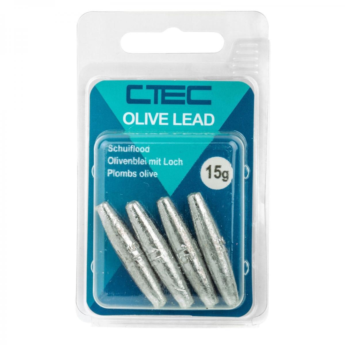 Spro C-Tec Olive Long Sinkers 3 gr 5st.