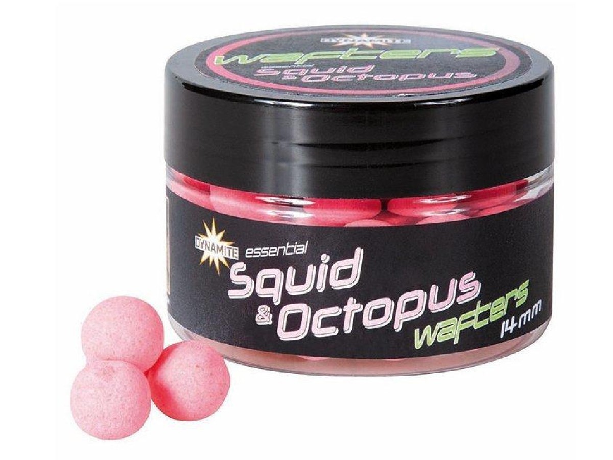 Dynamite Baits Fluoro Wafters 14mm 50Gr Squid and Octopus