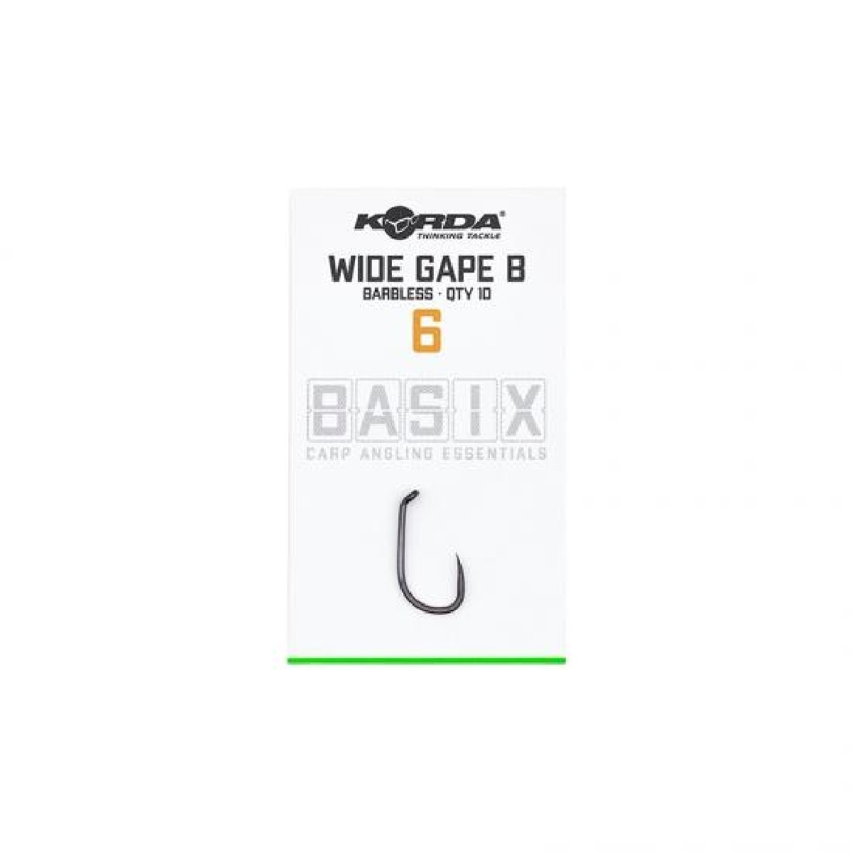 Korda Basix Wide Gape Size 8