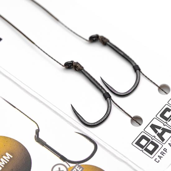 Korda Basix Hair Rigs Wide Gape Barbless Size 4 25LB Korda Basix Hair Rigs Wide Gape Barbless Size 4 25LB