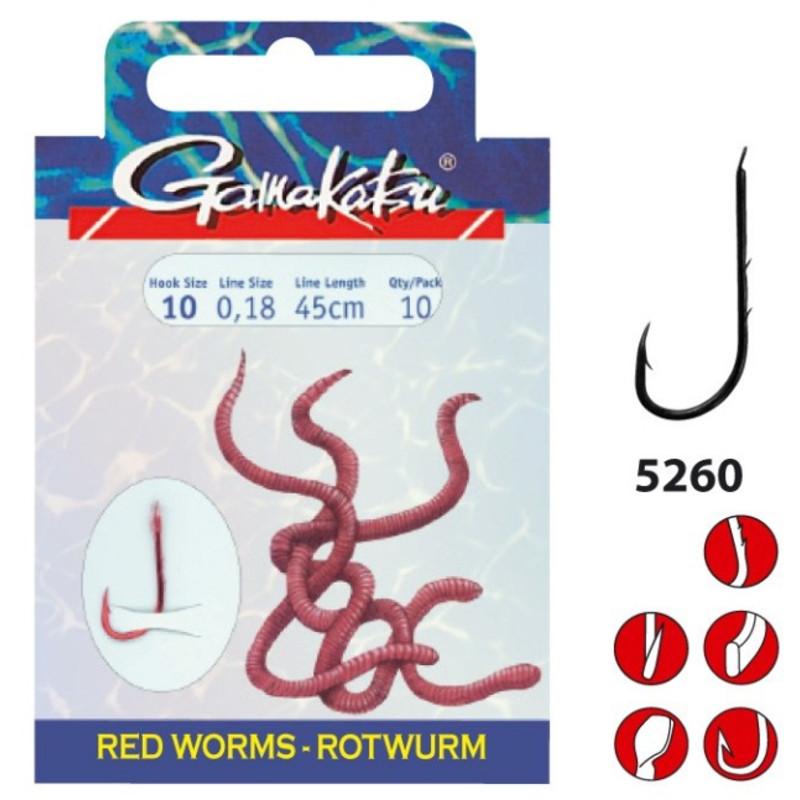 Gamakatsu Ls-5260R Hooks Red 25St.