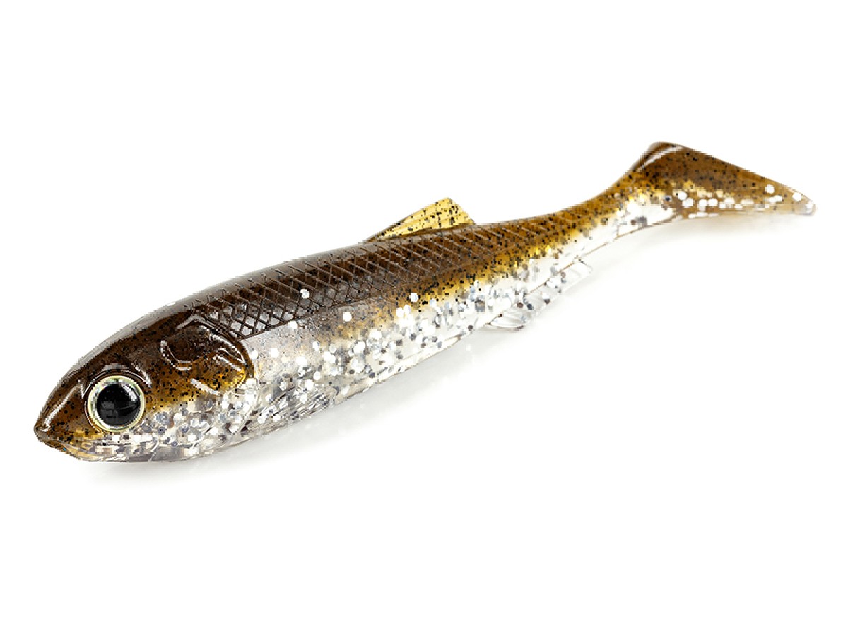 Molix RT Shad 9" 23 cm UV Brown Back Silver Flake