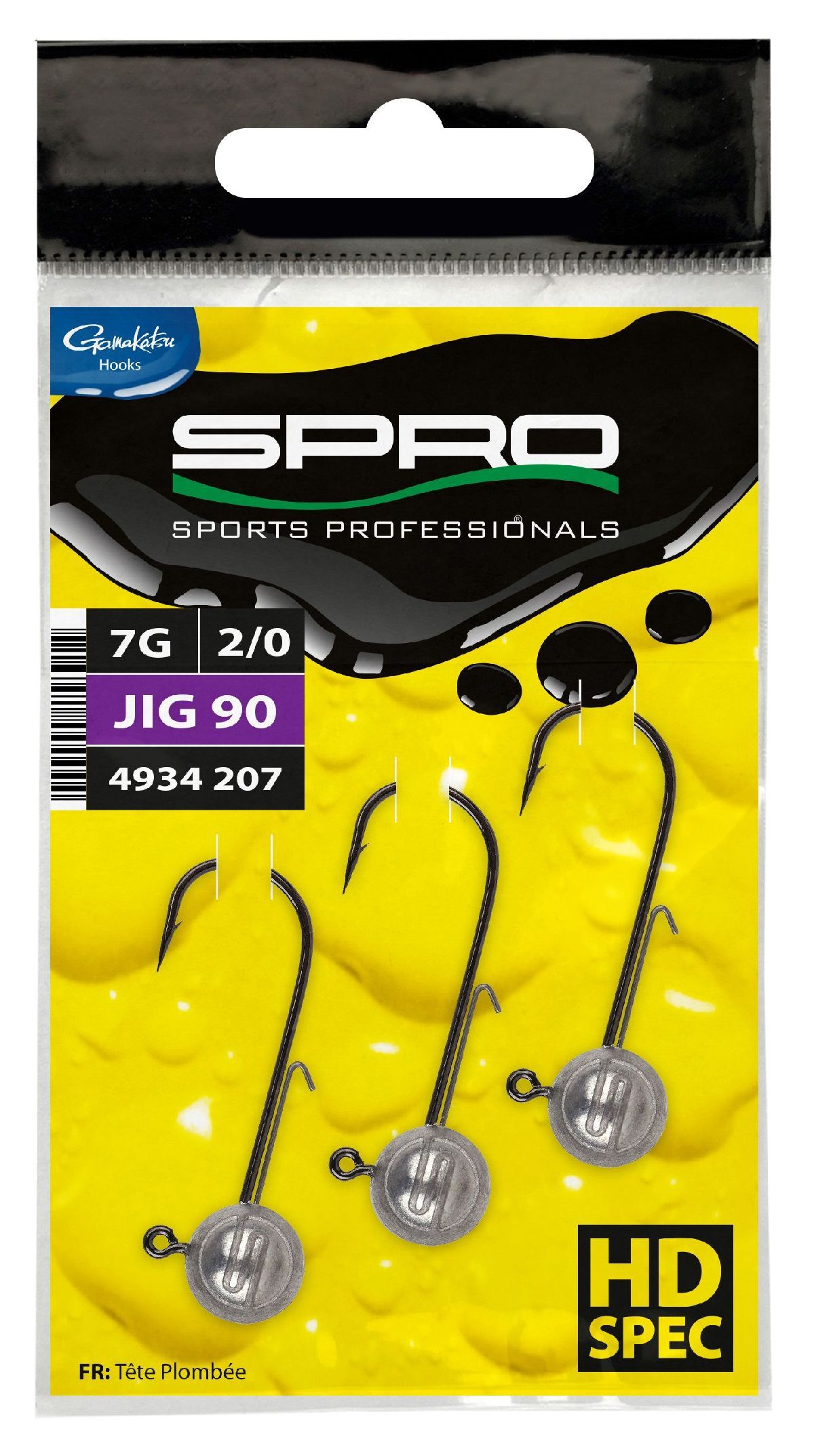Spro Jighead HD 90 Size 1/0 3st. 18 gr