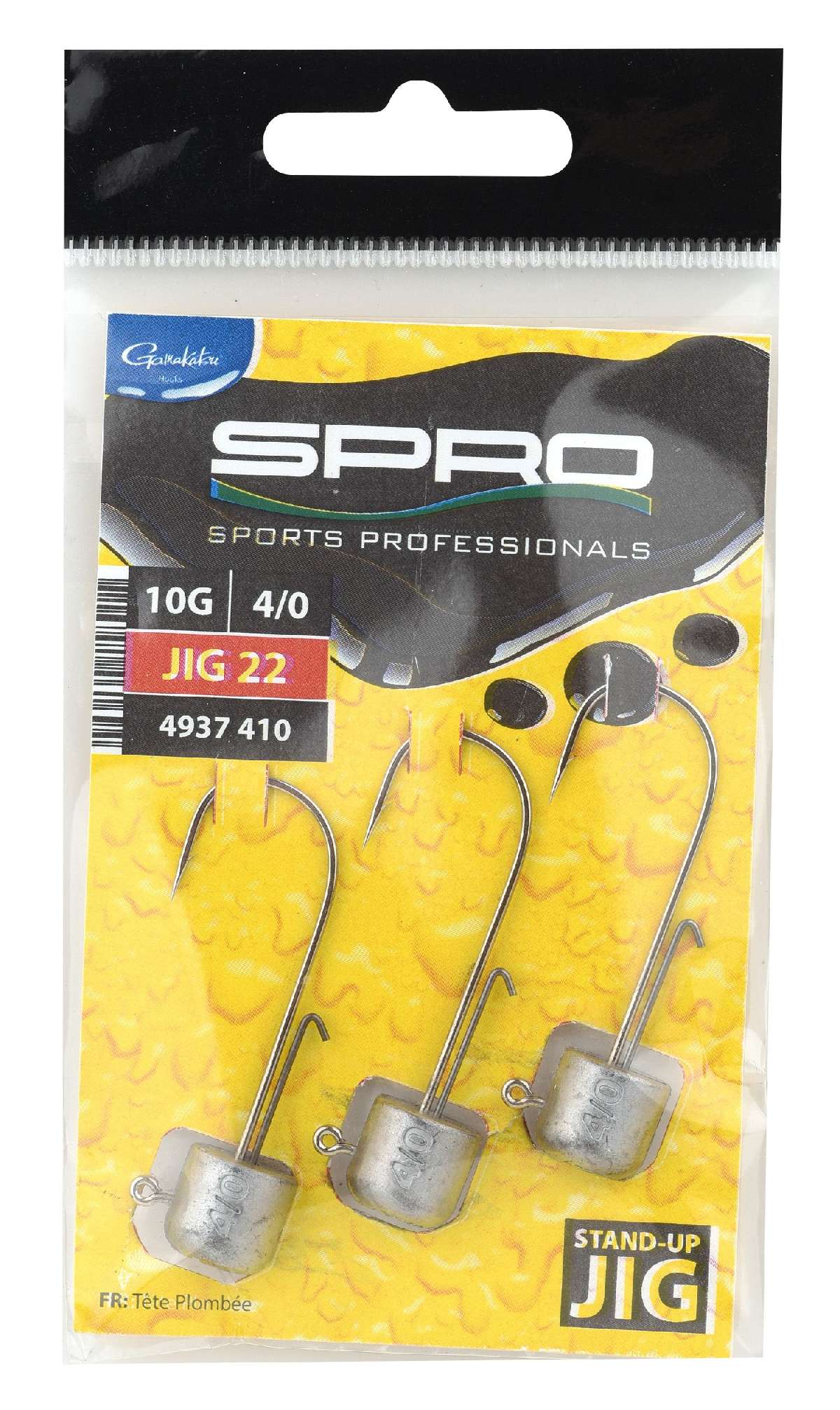 Spro Stand-Up Jig Nedrig Loodkop Size 4/0 3st. 5 gr