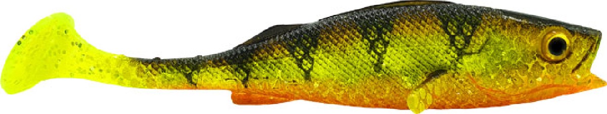 LMAB KØFI Perch Shad 11 cm 4st. Natural Perch