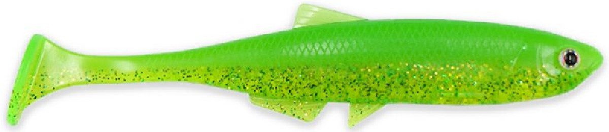 LMAB KØFI Bleak Shad 12 cm 4st. Lime/ Chartreuse