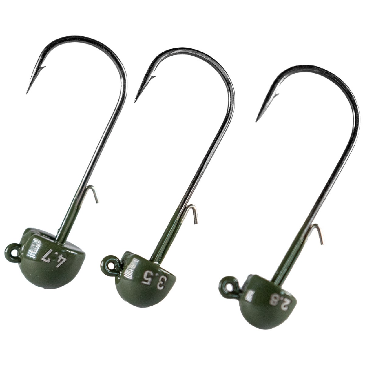 LMAB Tungsten Ned Jig Green Pumpkin 3st. Size 1 - 2,8 gr