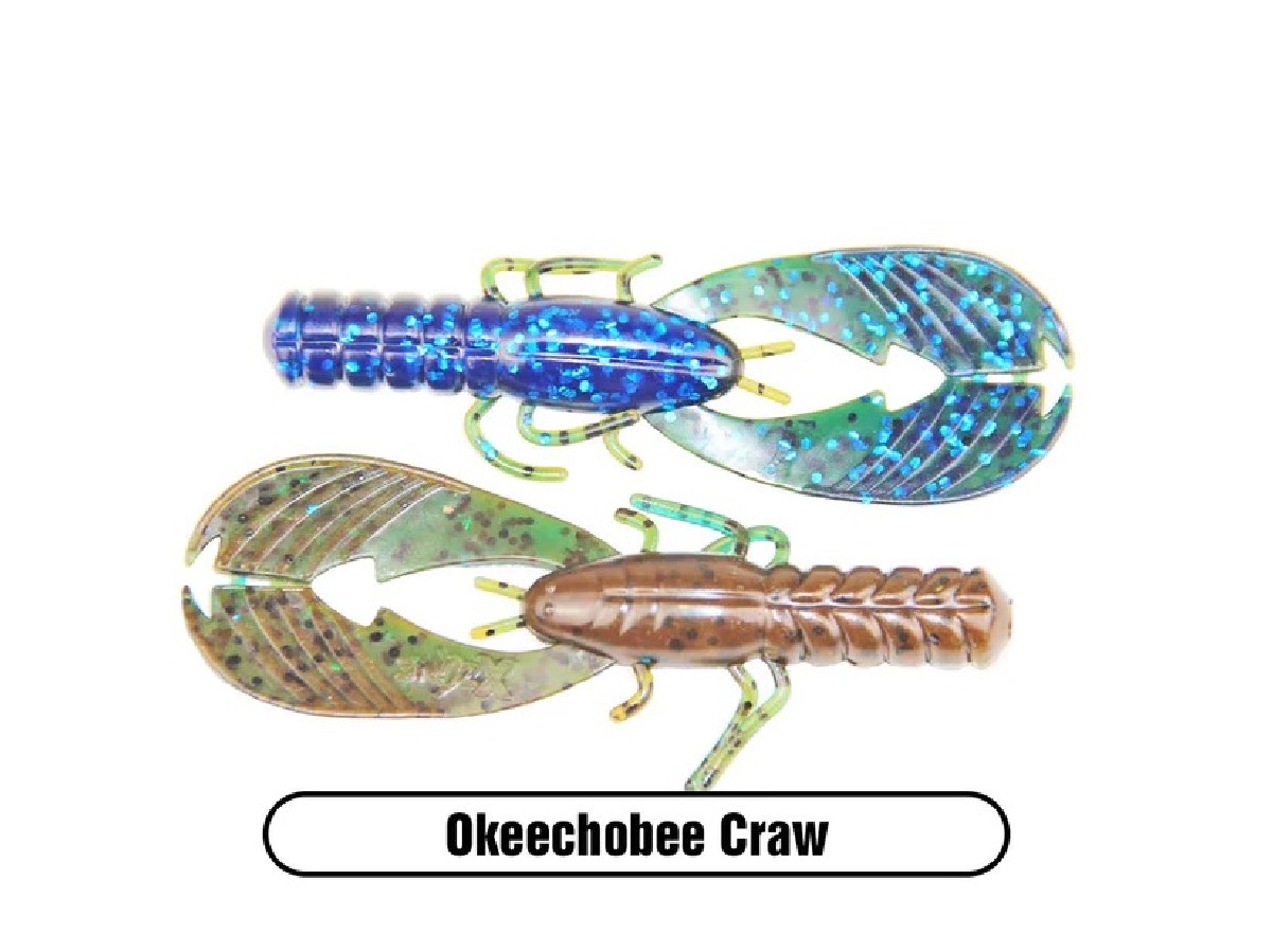 X Zone Muscle Back Finesse Craw 3,25inch 8,25 cm 8st. Okeechobee Craw