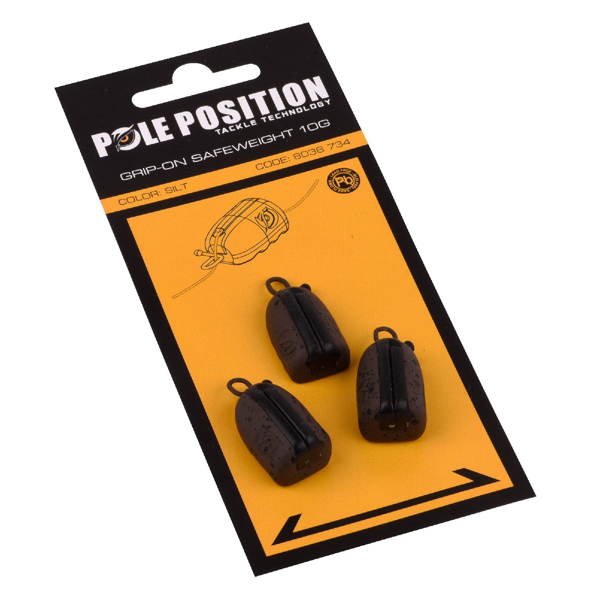 PolePosition Grip-On Safeweight Zinc 10 gr 3st.