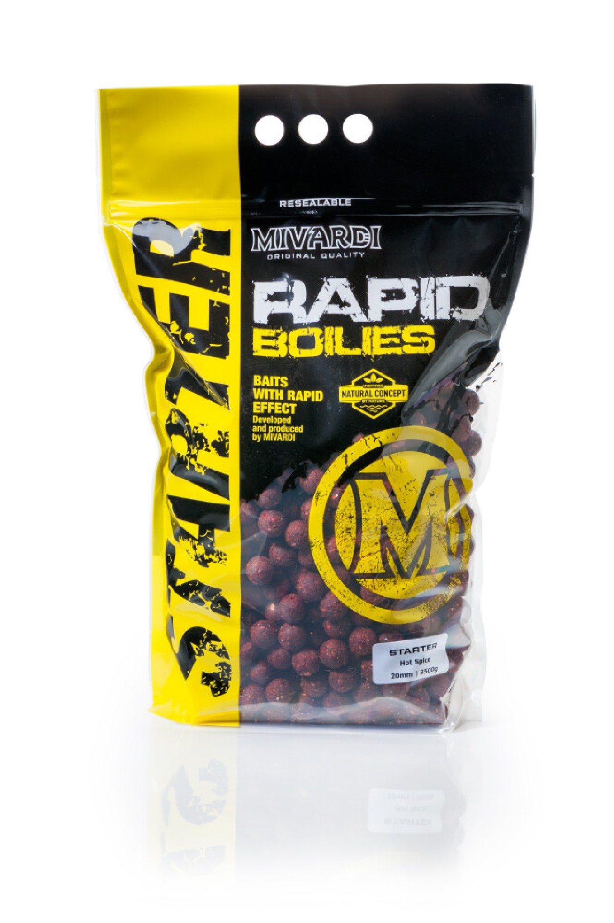 Mivardi Rapid Boilies Hot Spice 24mm 3.5kg