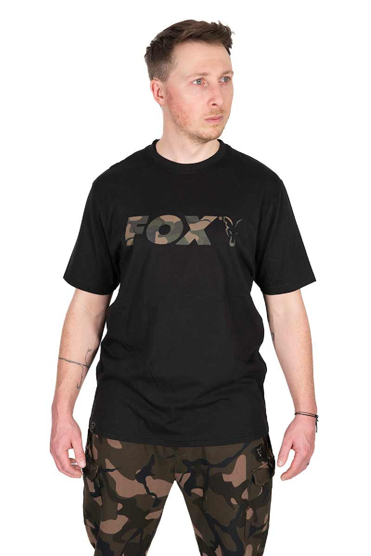 Fox Black / Camo Logo T X-Large