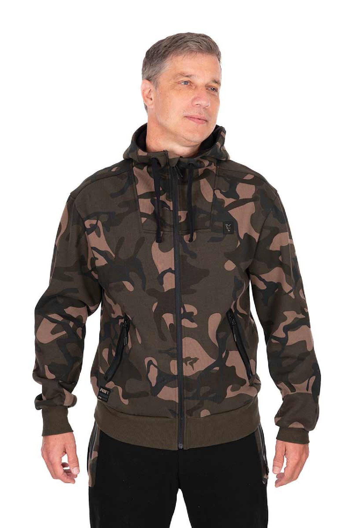 Fox Camo Full Zip Premium 310 Hoodie Medium