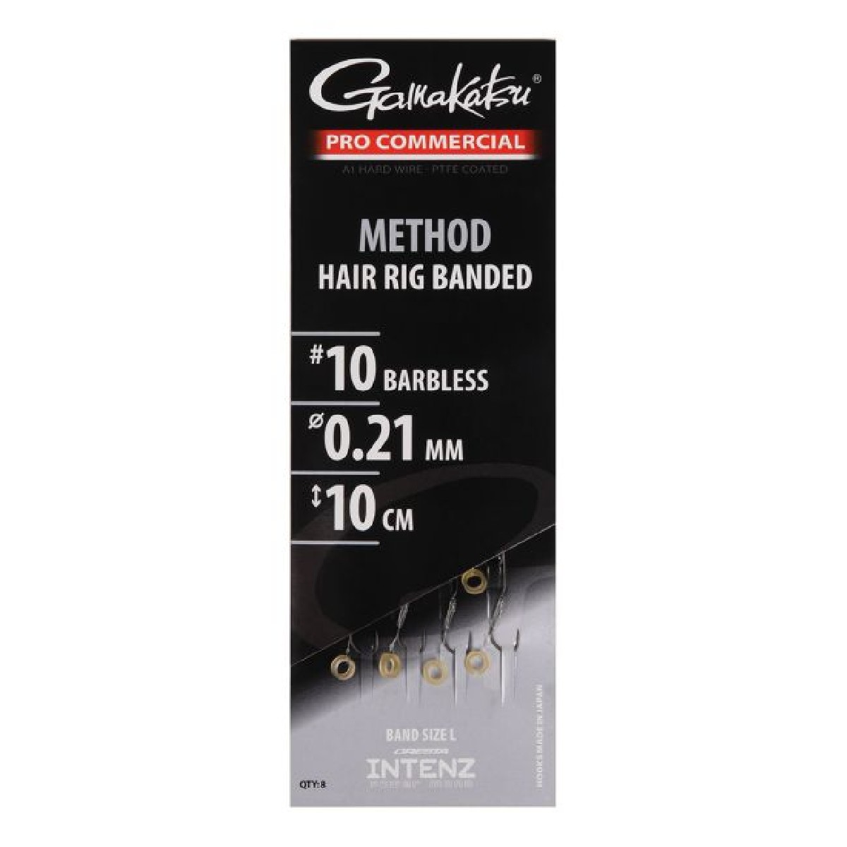 Gamakatsu Pro-C Method A1 Hair Rig Banded Barbless 10cm 0.21mm Size 10