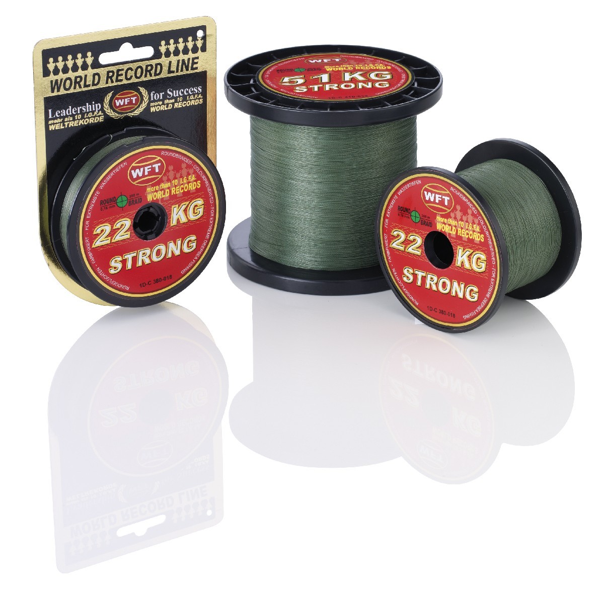 WFT KG Strong Braid green 300m 0.32 mm 51KG WFT KG Strong Braid green 300m 0.32 mm 51KG