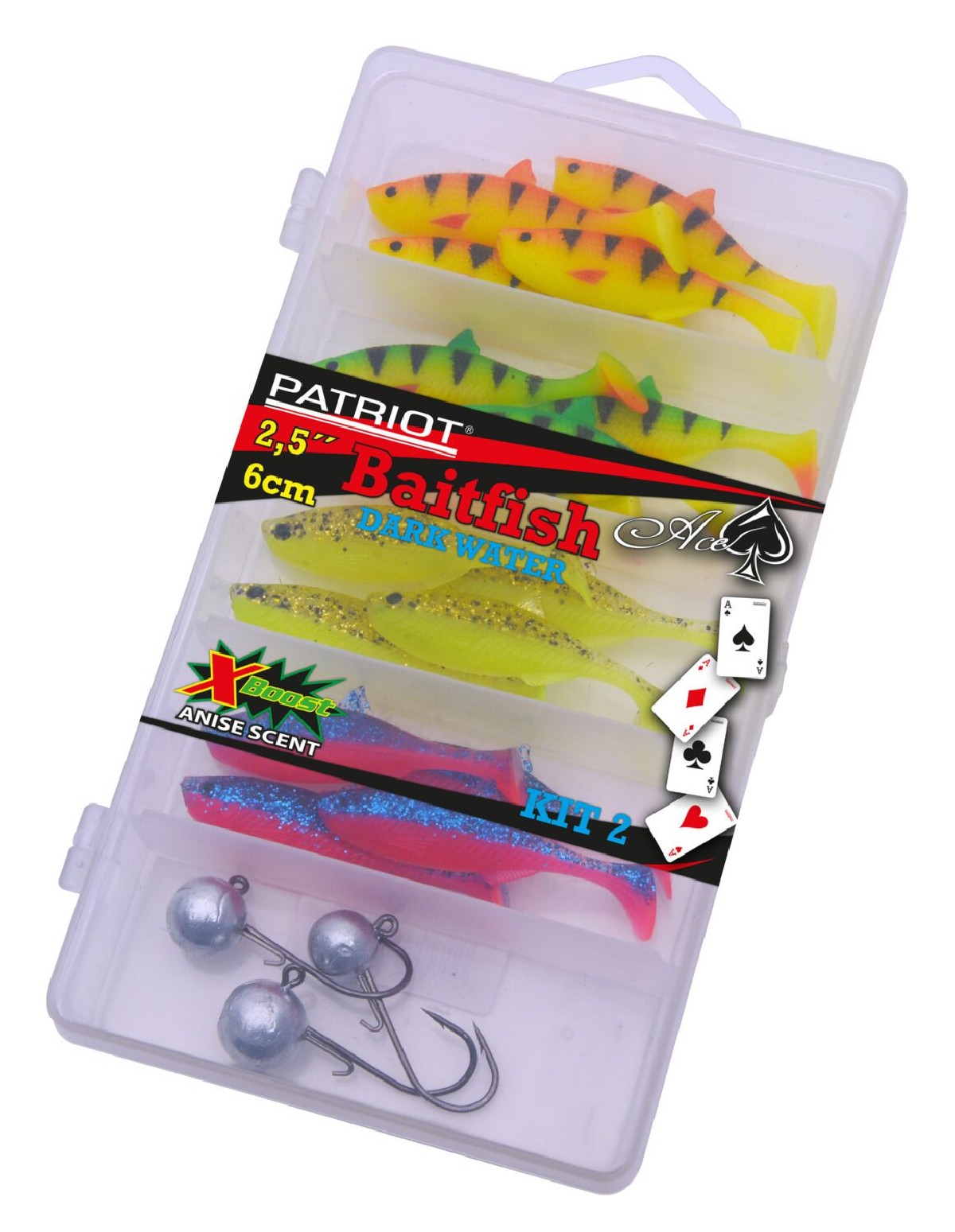 Patriot Jig-It Assortment Dark Water 6 cm 16+3 pc.