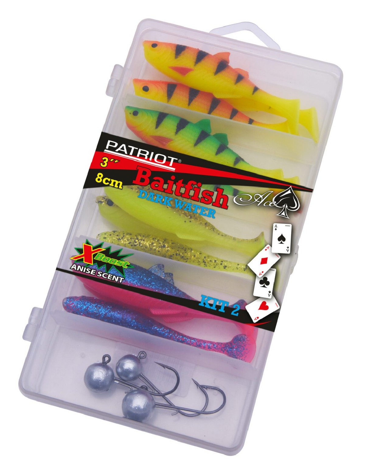 Patriot Jig-It Assortment Dark Water 8 cm 16+3 pc.