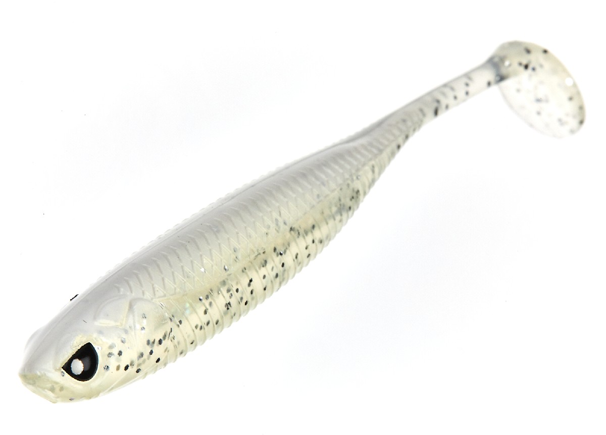 Lucky John 3D Makora Shad Tail 10 cm 6st. 003 / White