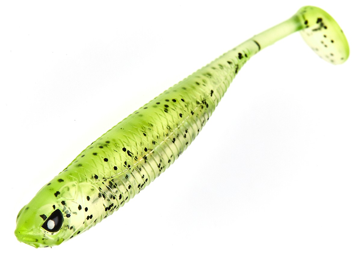 Lucky John 3D Makora Shad Tail 10 cm 6st. 006 / Chartreuse