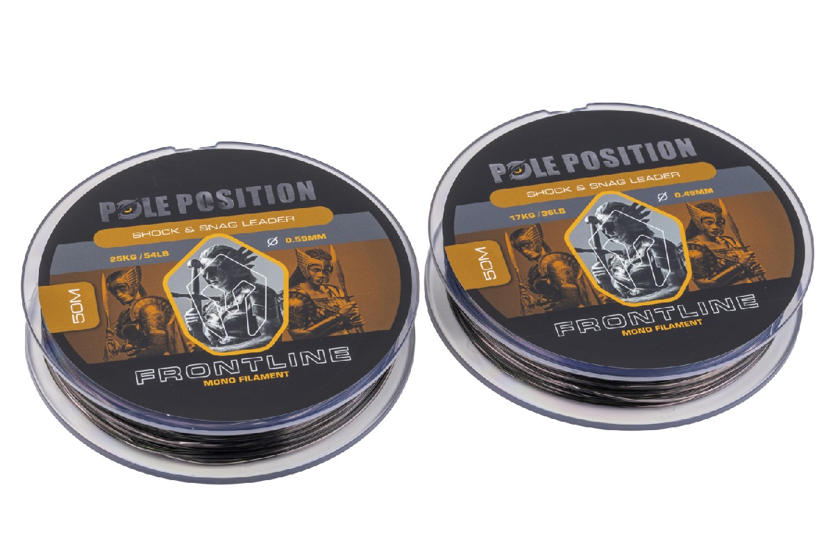 PolePosition Shock & Snag Leader Frontline Mono 54lb 0,59mm 50m