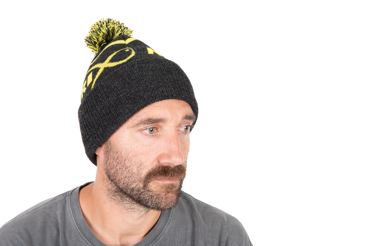 Matrix Lime & Grey Bobble Hat