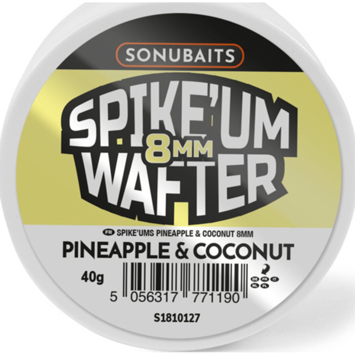 Sonubaits Spike'Um Wafters 8mm Pineapple & Coconut Sonubaits Spike'Um Wafters 8mm Pineapple & Coconut