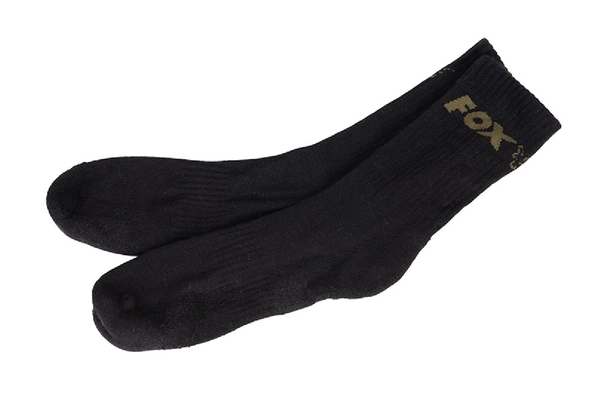 Fox Socks Black 3 Pack Size 44-47