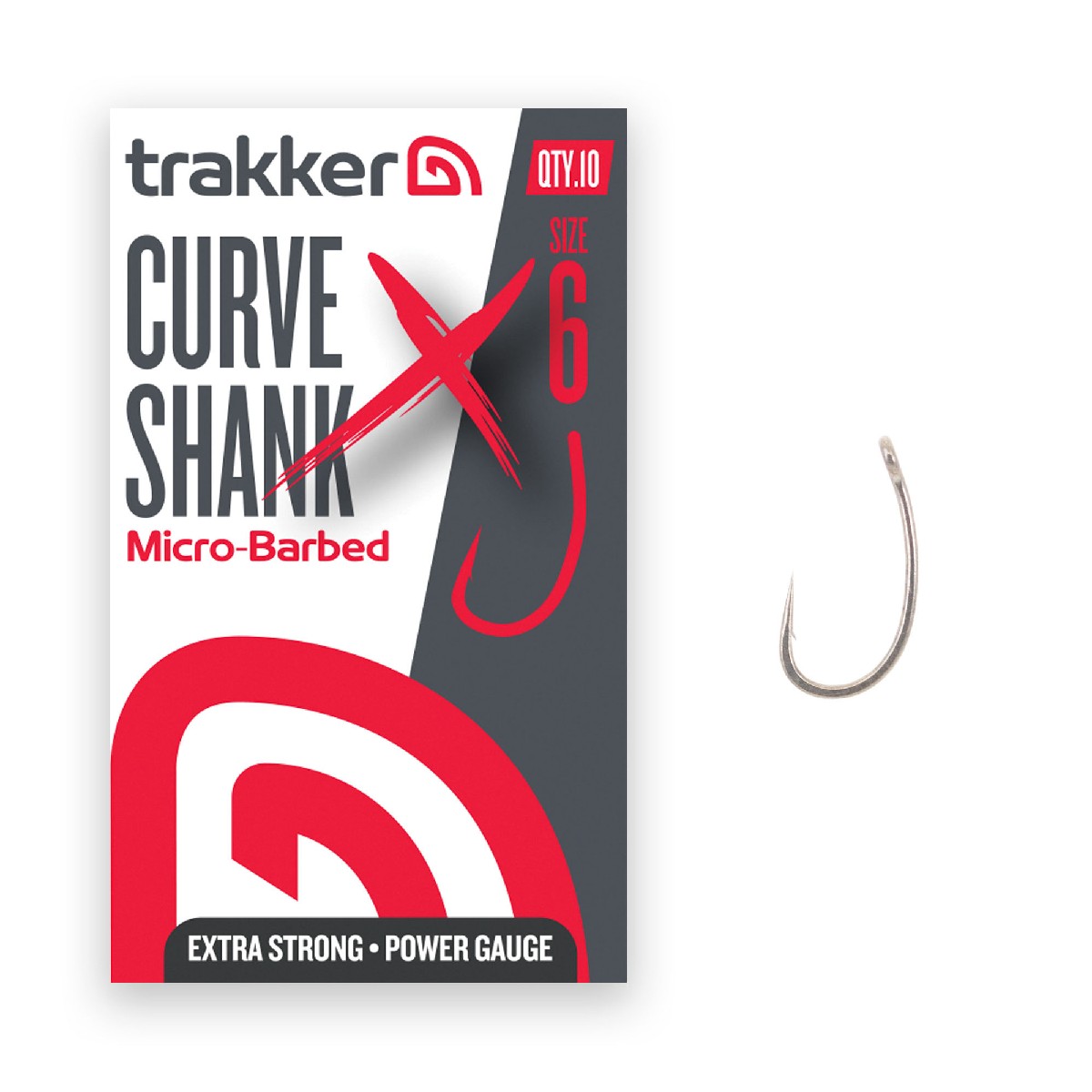 Trakker Curve Shank XS Hooks Micro Barbed Size 6