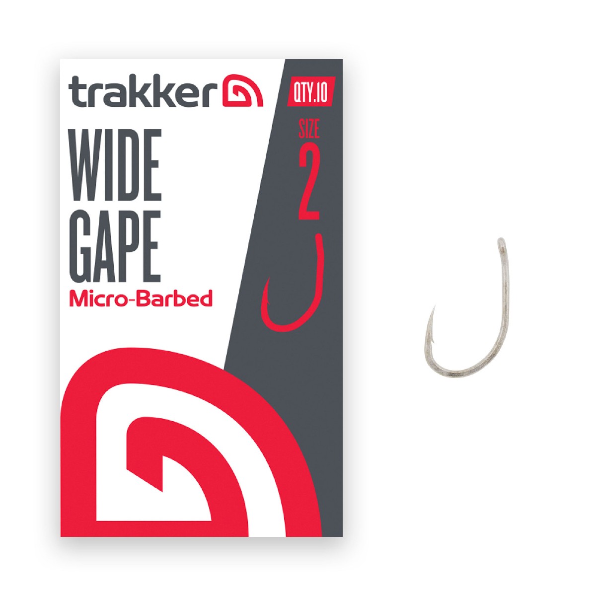 Trakker Wide Gape Hooks Micro Barbed Size 2